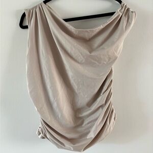 Abercrombie & Fitch Asymmetrical Beige Tank Top